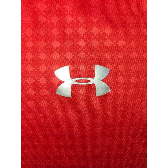 Under Armour Mens HeatGear Polo Shirt 2XL Loose Fit Red Short Sleeve - Picture 7 of 9